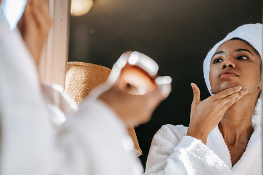 woman washing her face image skincare