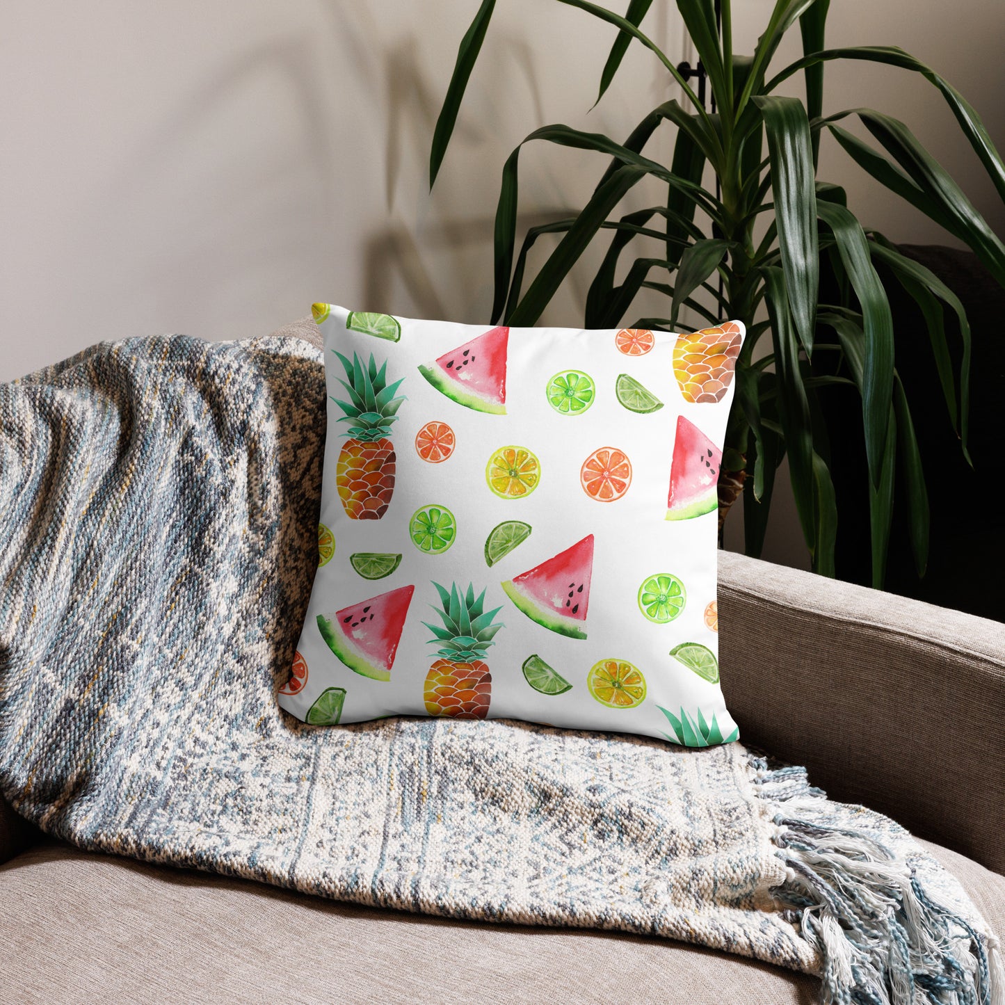 Fruit Fiesta Throw Pillow