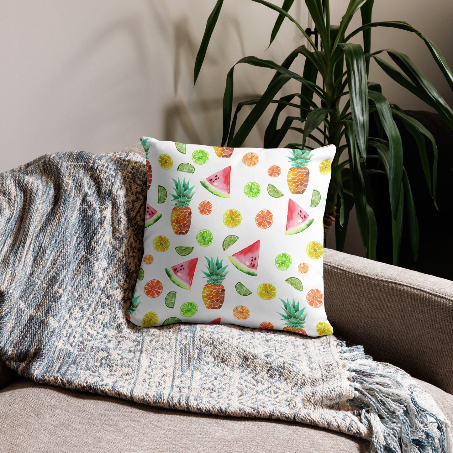 Fruit Fiesta Throw Pillow