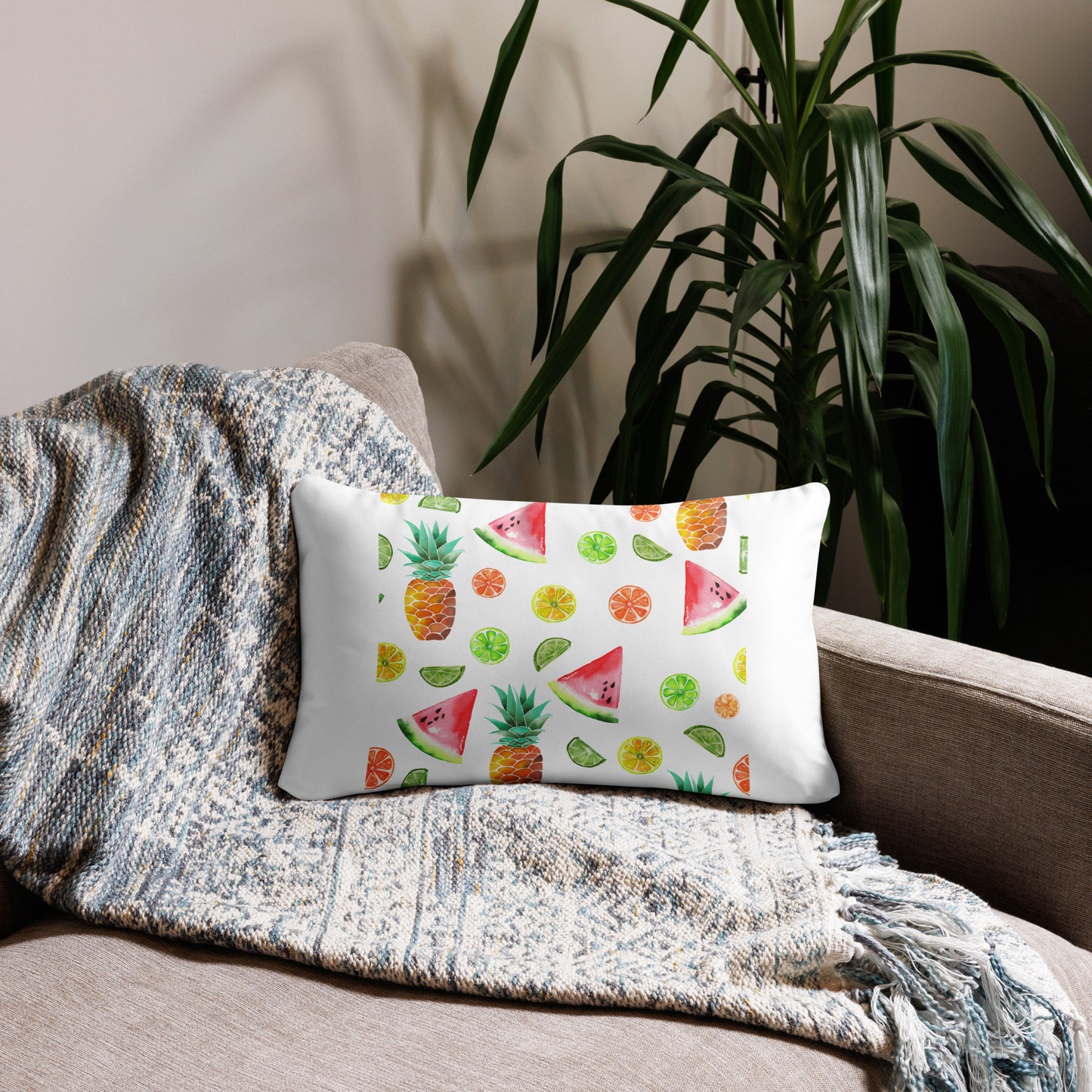 Fruit Fiesta Throw Pillow