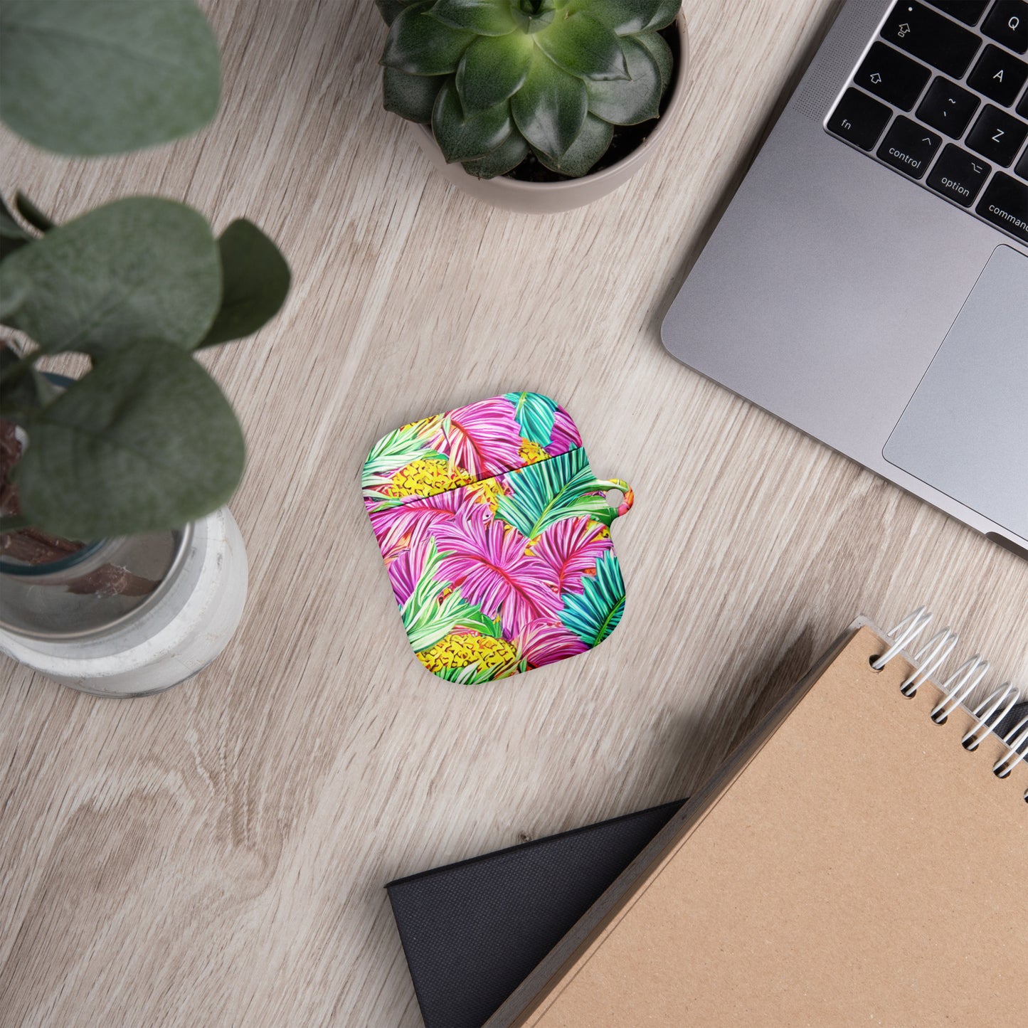 Neon Tropical Palm Leaves AirPods® Case