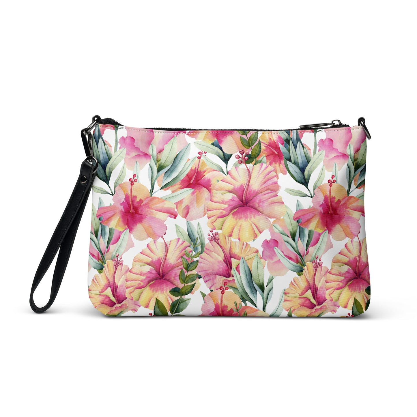 Tropical Hibiscus Paradise Crossbody Bag