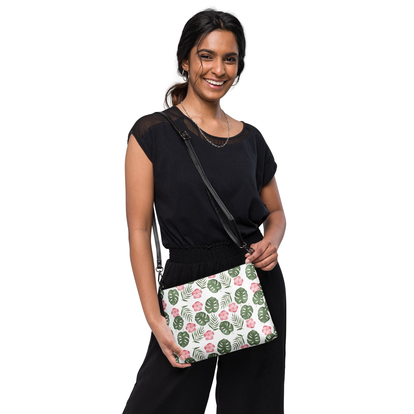 Tropical Bloom Crossbody Bag