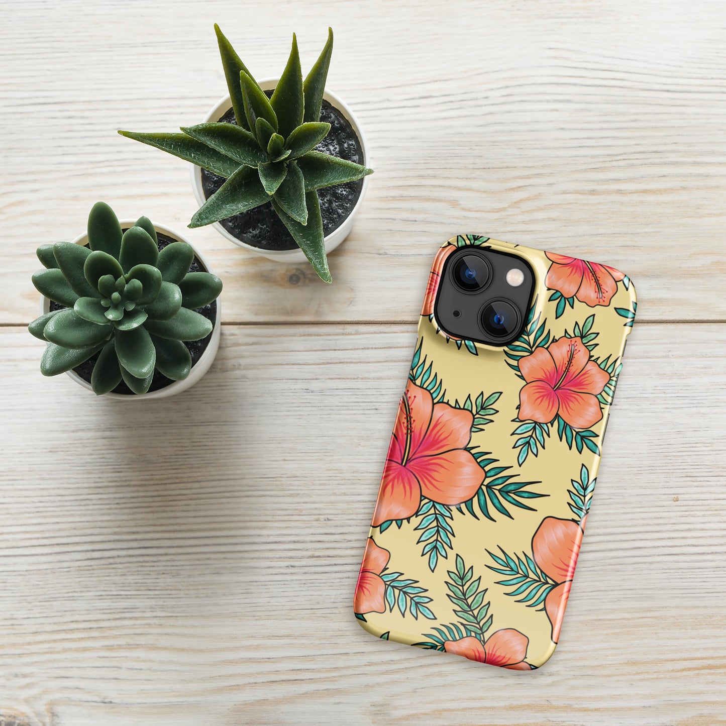 Tropical Pink Hibiscus iPhone Case