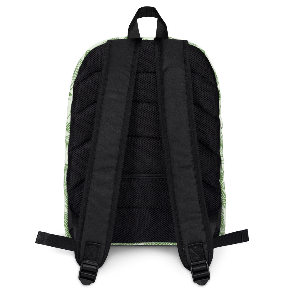 Green Palm Leaves Backpack