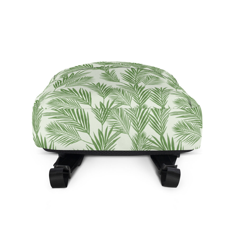 Green Palm Leaves Backpack