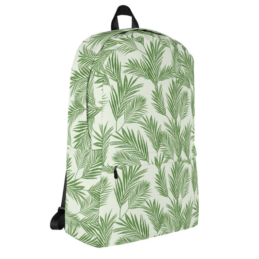 Green Palm Leaves Backpack