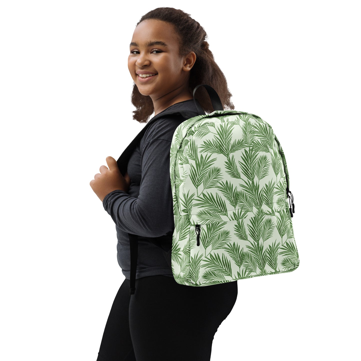 Green Palm Leaves Backpack