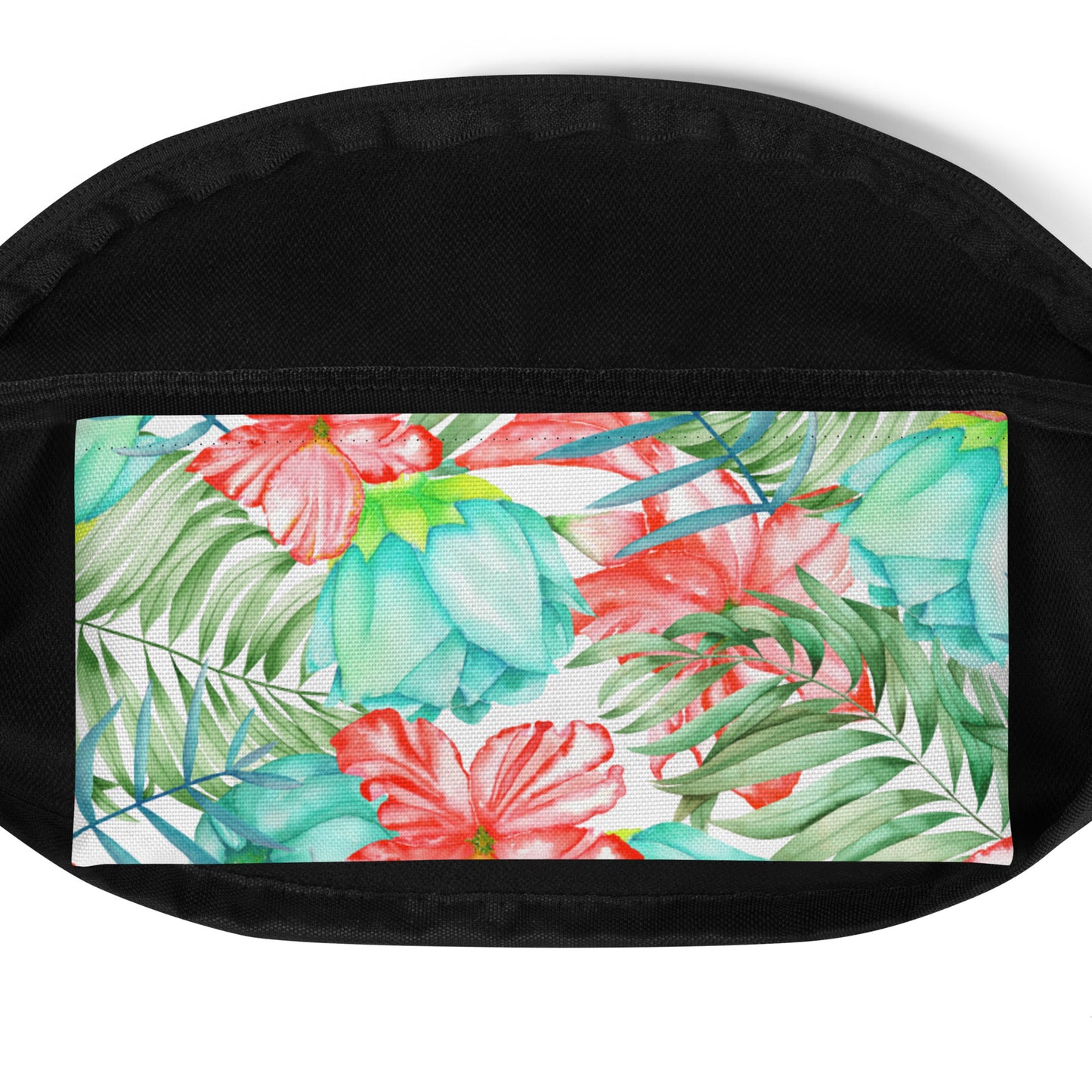 Tropical Flower and Leaf Fanny Pack