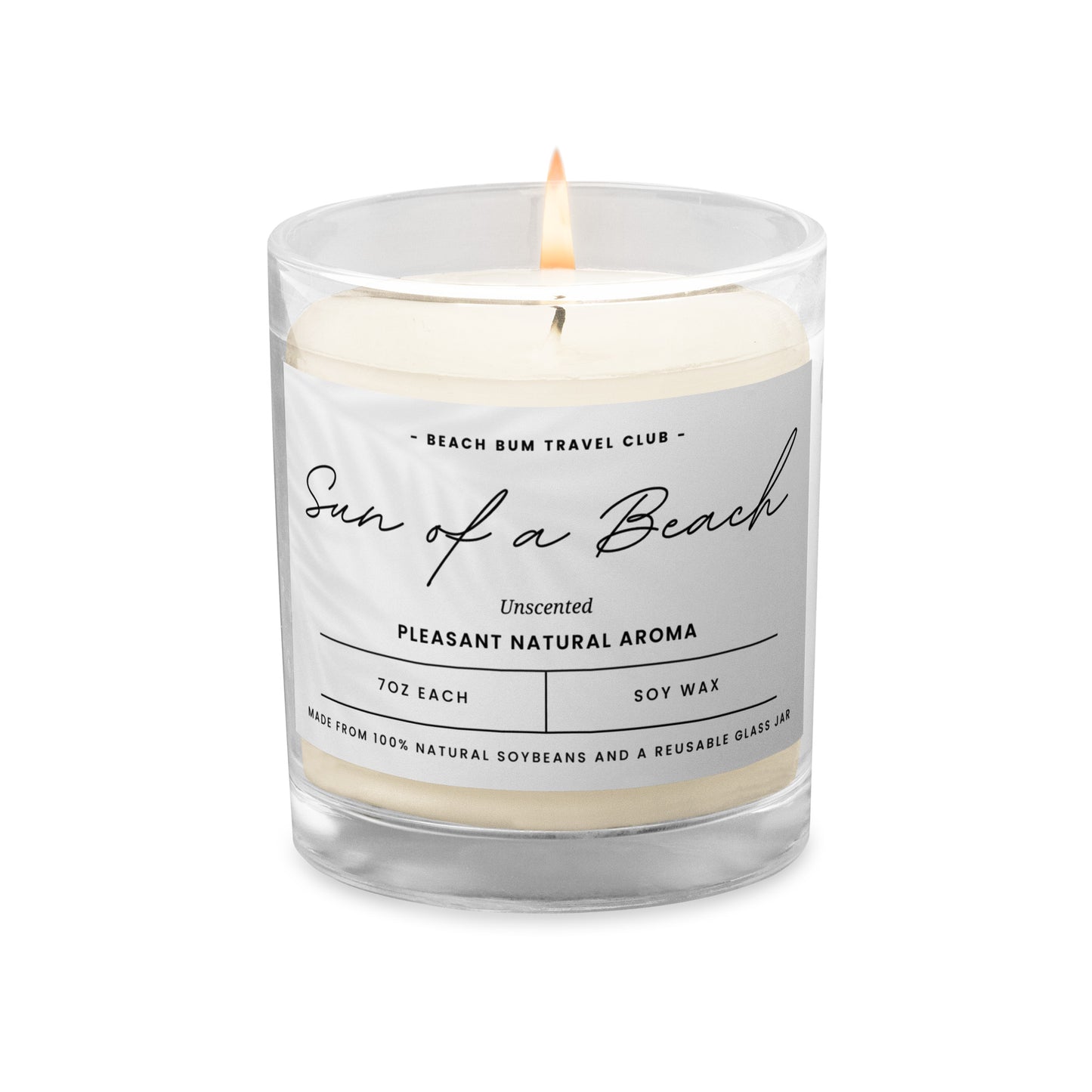 Sun of a Beach Unscented Soy Candle