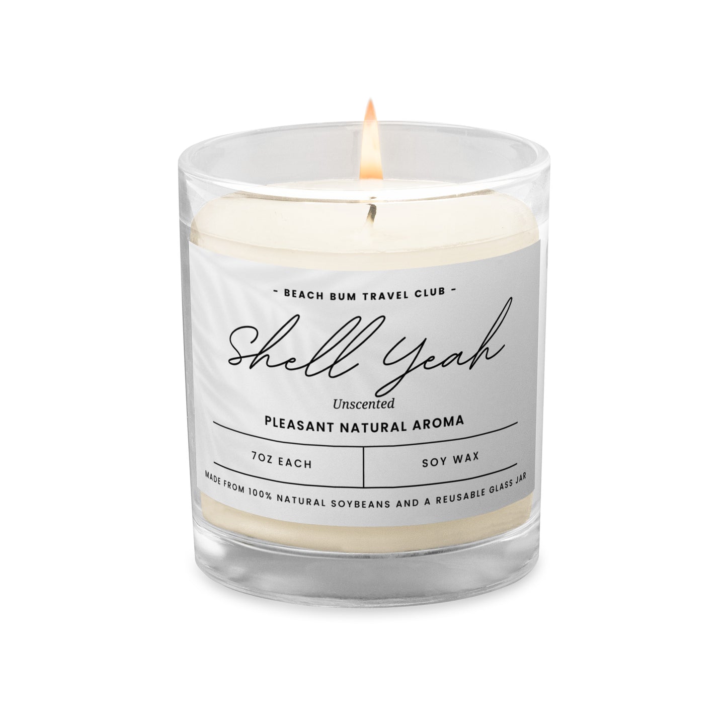 Shell Yeah Unscented Soy Candle