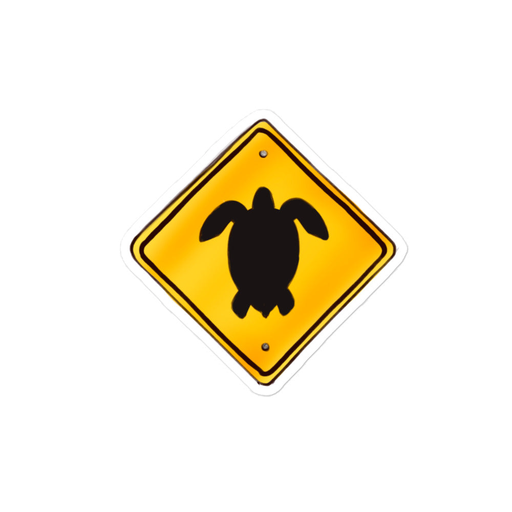 Turtle Crossing Sticker