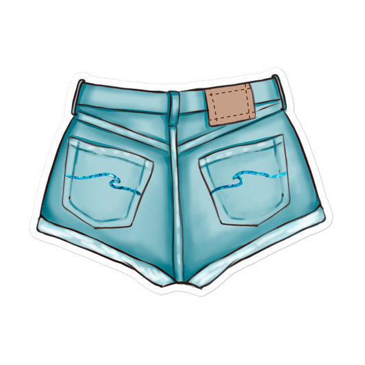 Jean Shorts Sticker