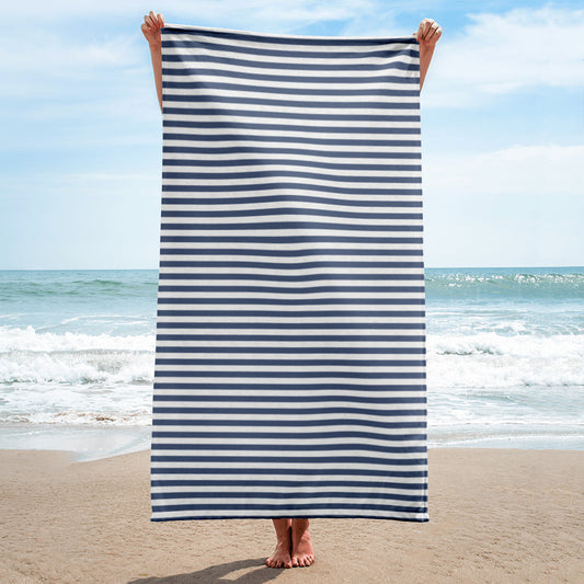 Nautical Stripe Beach Towel