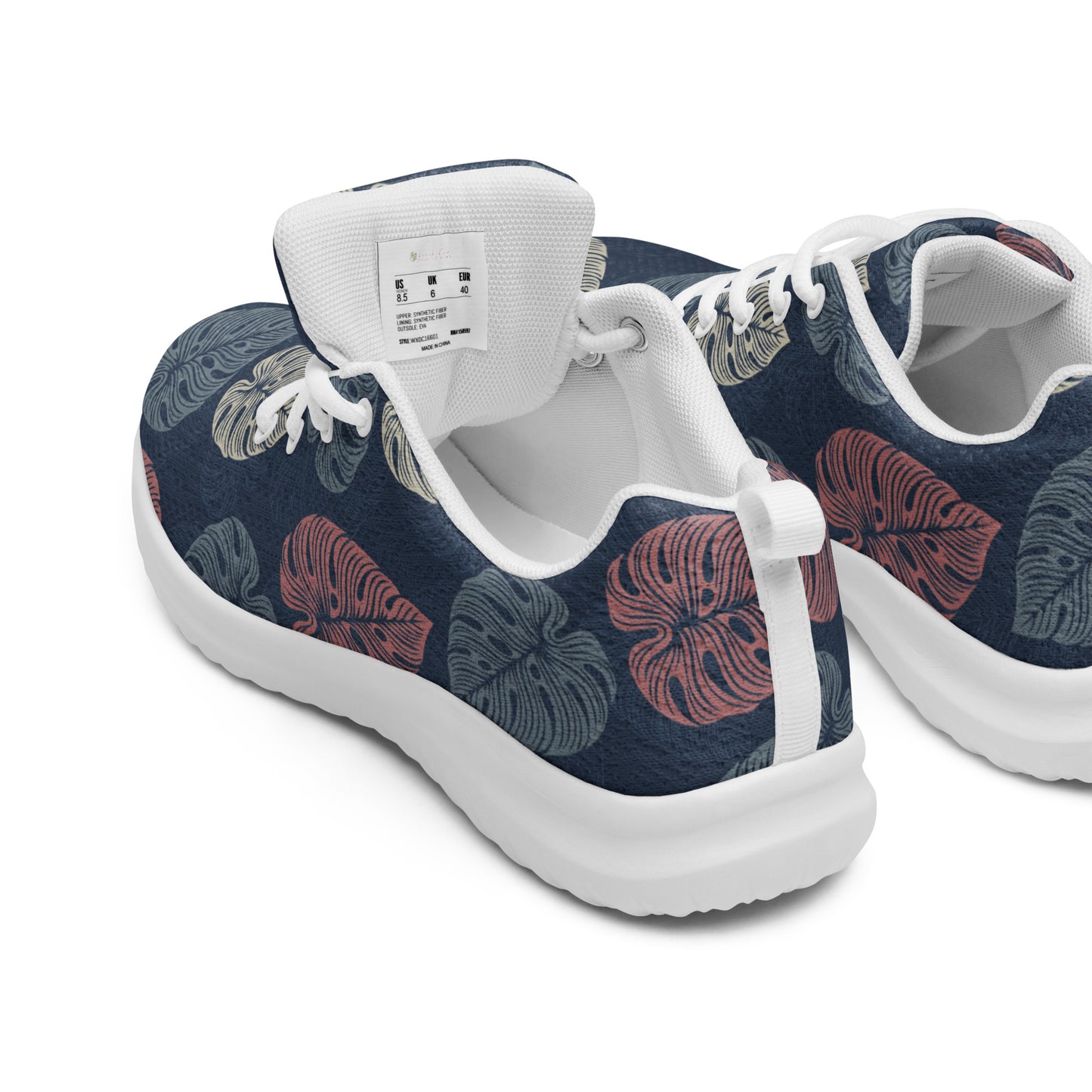 Monstera Leaves Women's Athletic Shoes